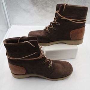 The North Face Ballard Lace II Suede Ankle Boots Women's Size 10 Brown Leather